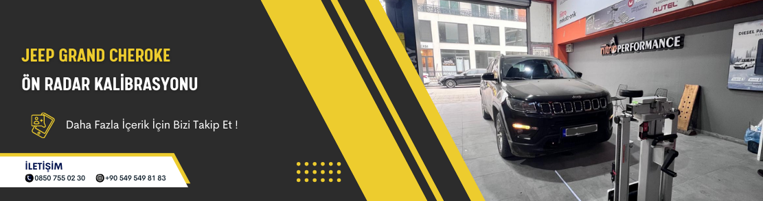 Jeep Grand Cheroke  Adas radar sistemi kalibrasyonu 